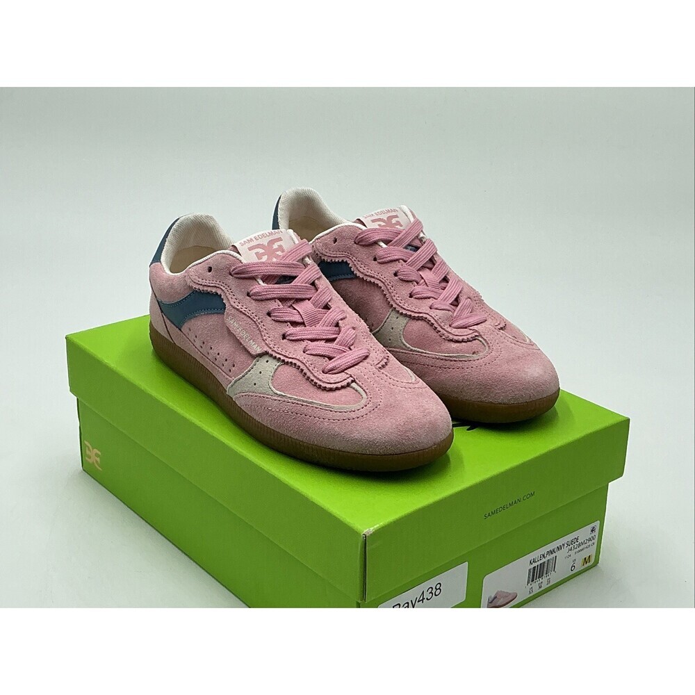Sam Edelman Kallen J4328M2900 Sneakers Womens 6 Pink Suede Low Top Shoes Ebay438